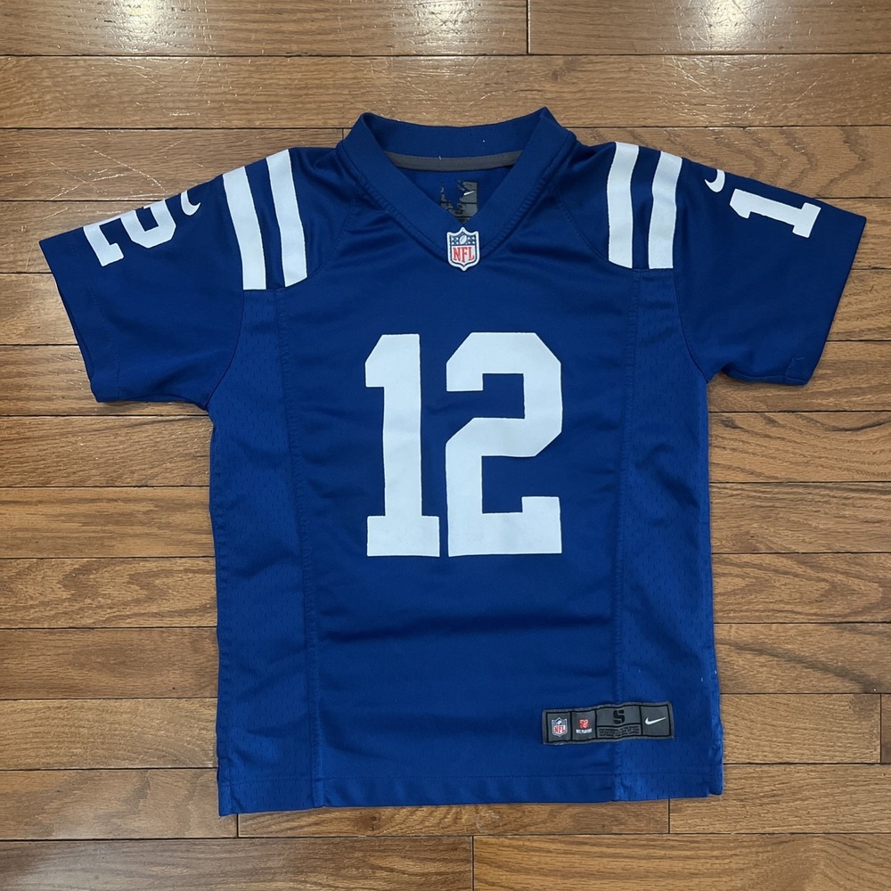 Nike Indianapolis Colts Andrew Luck #12 Youth Small NFL Football Jersey Blue Boy